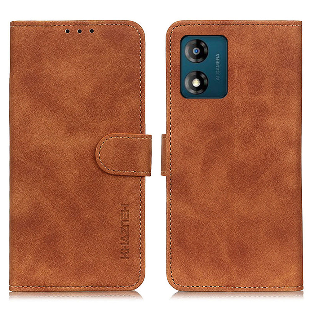 KHAZNEH For Motorola Moto E13 4G Anti-drop Phone Case Retro Texture Flip Leather Wallet Stand Anti-scratch Phone Cover KHAZNEH For Motorola Moto E13 4G Anti-drop Phone Case Retro Texture Flip Leather Wallet Stand Anti-scratch Phone Cover